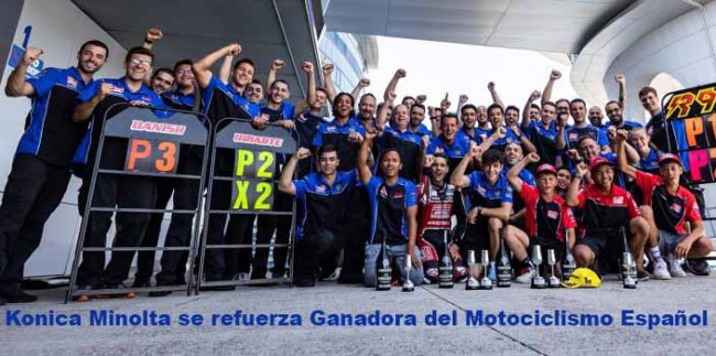 Konica Minolta se refuerza Ganadora del Motociclismo Español