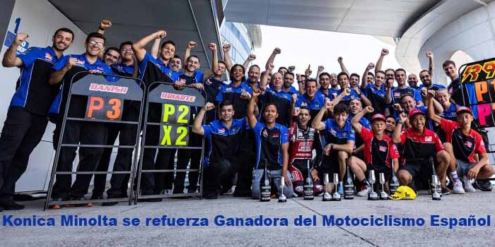 Konica Minolta se refuerza Ganadora del Motociclismo Español Konica Minolta se refuerza Ganadora del Motociclismo Español